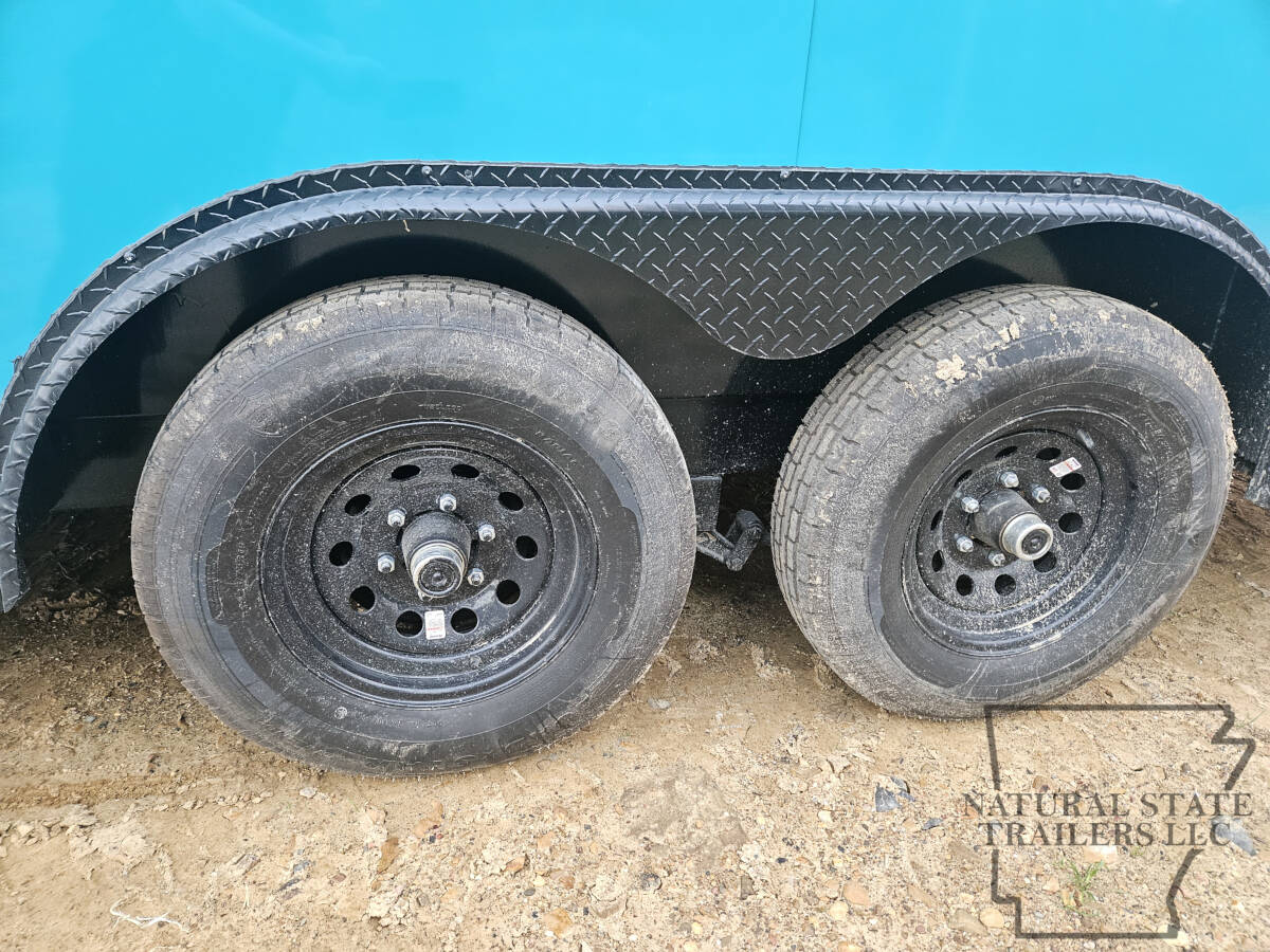 2026 Water Blue Quality Cargo 8.5X20TA BOP Concession Trailer