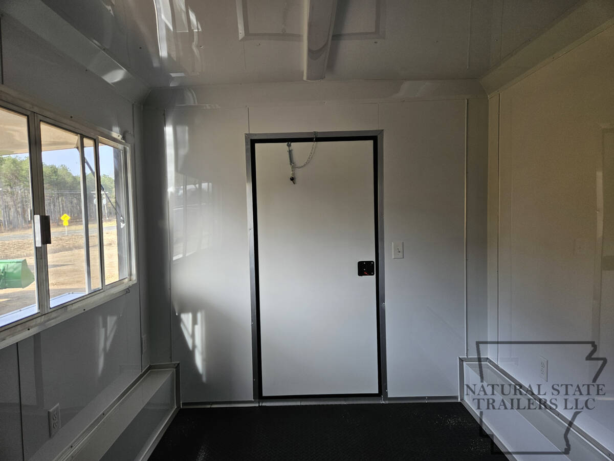 2026 Black Quality Cargo 8.5X20TA BOP Concession Trailer with Porch