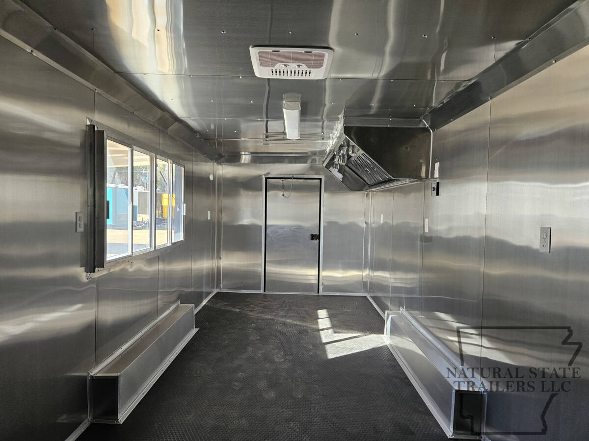2026 White Quality Cargo 8.5X24TA BOP Concession Trailer