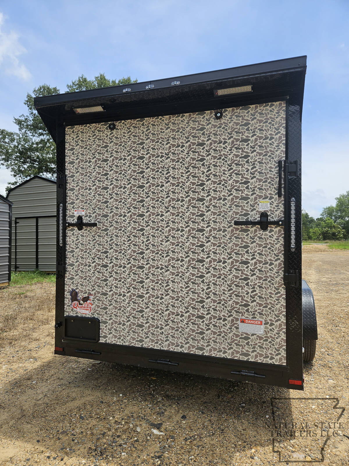 2026 Camouflage (Camo) Quality Cargo 7X16TA BOP Rear Wing and Lights